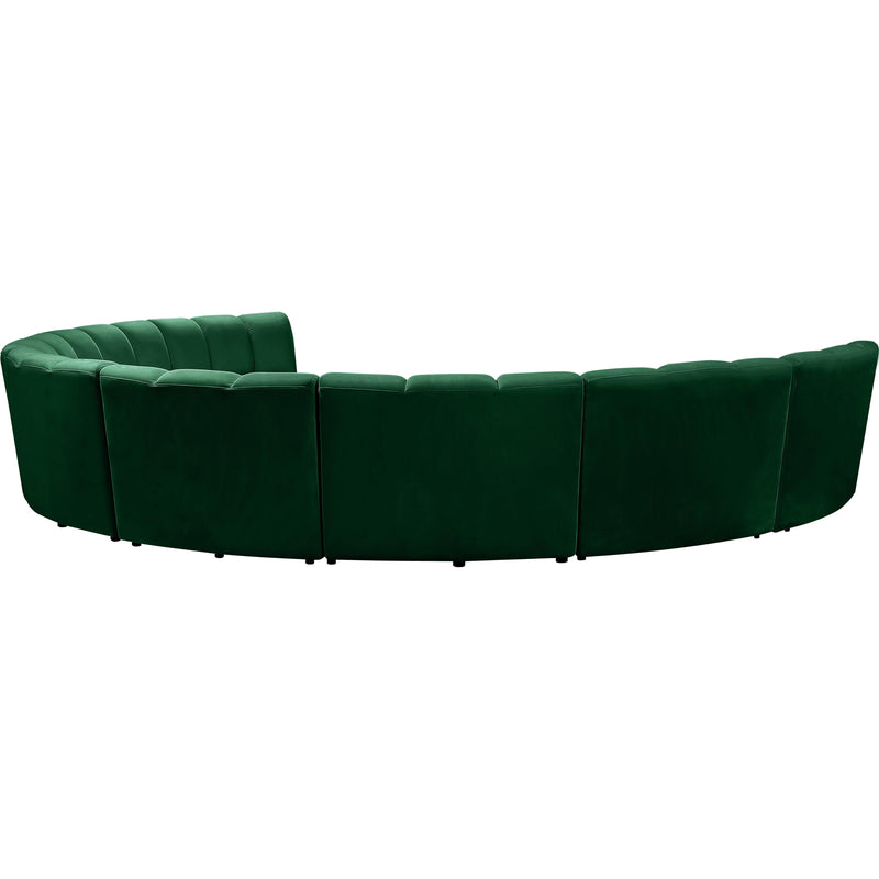 Meridian Infinity Green Velvet 8pc. Modular Sectional IMAGE 4