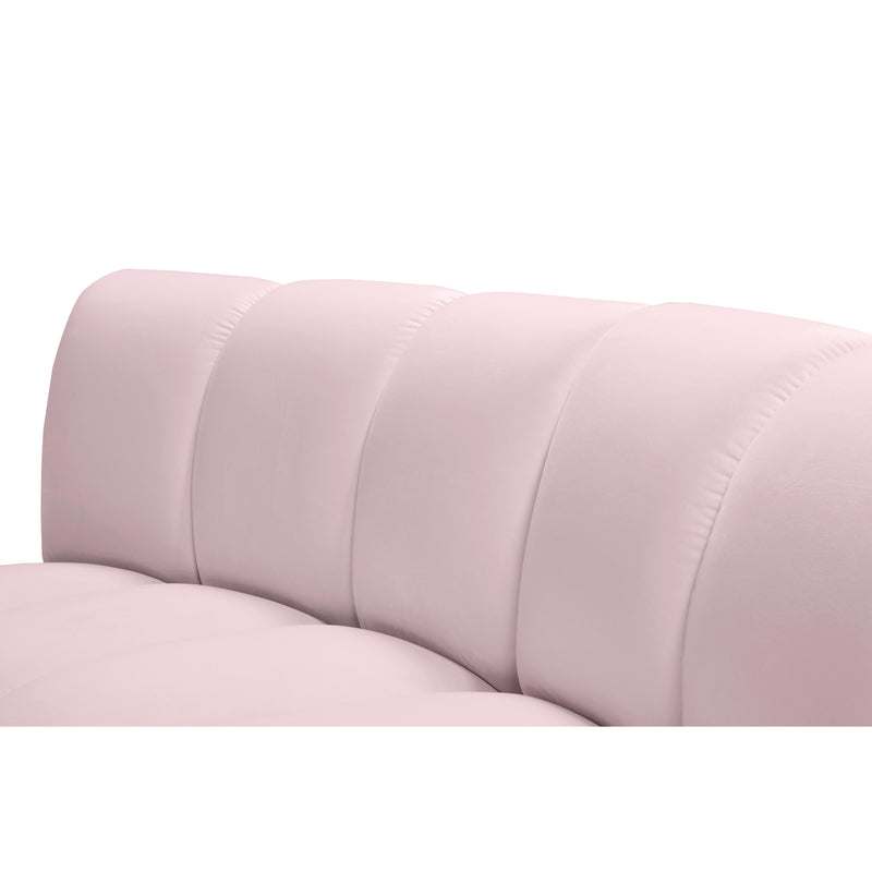 Meridian Infinity Pink Velvet 8pc. Modular Sectional IMAGE 7