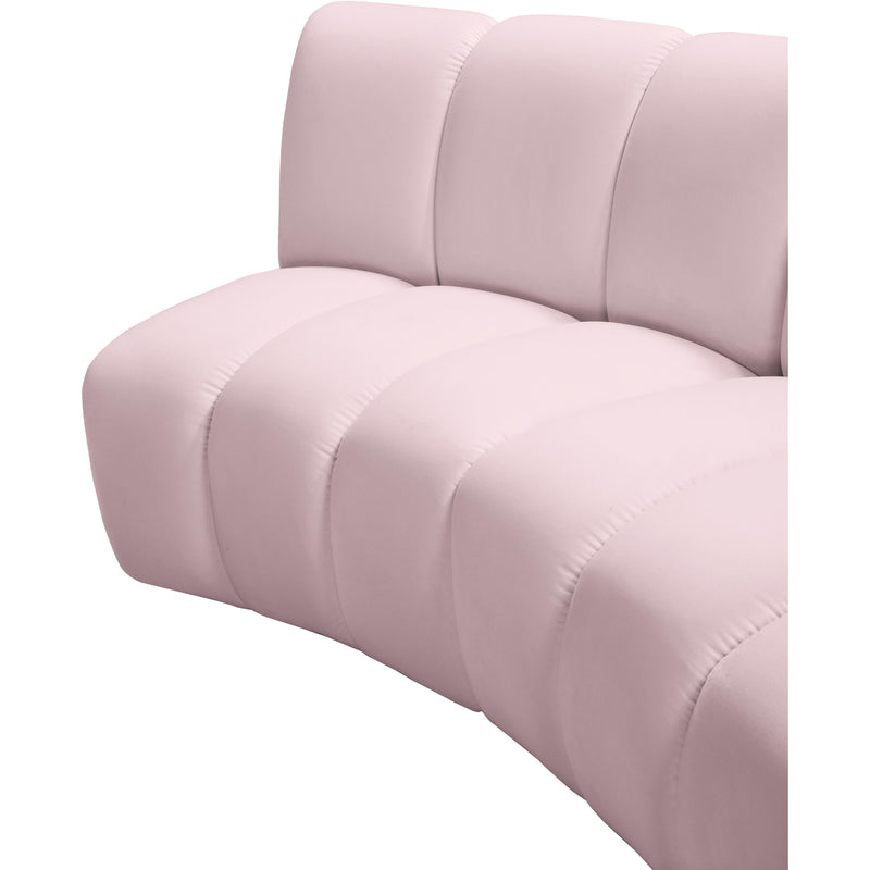 Meridian Infinity Pink Velvet 8pc. Modular Sectional IMAGE 8