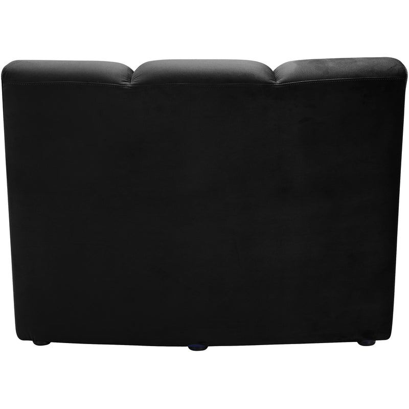 Meridian Infinity Black Velvet Modular Chair IMAGE 3