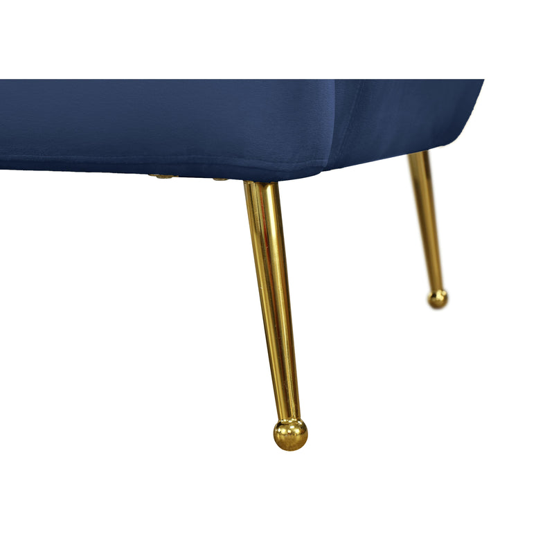 Meridian Tori Navy Velvet Chair IMAGE 5