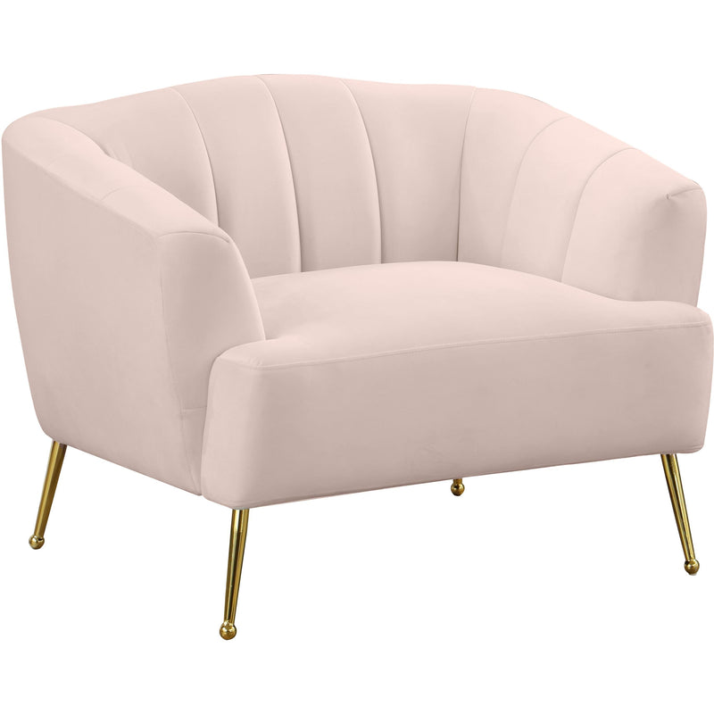 Meridian Tori Pink Velvet Chair IMAGE 1