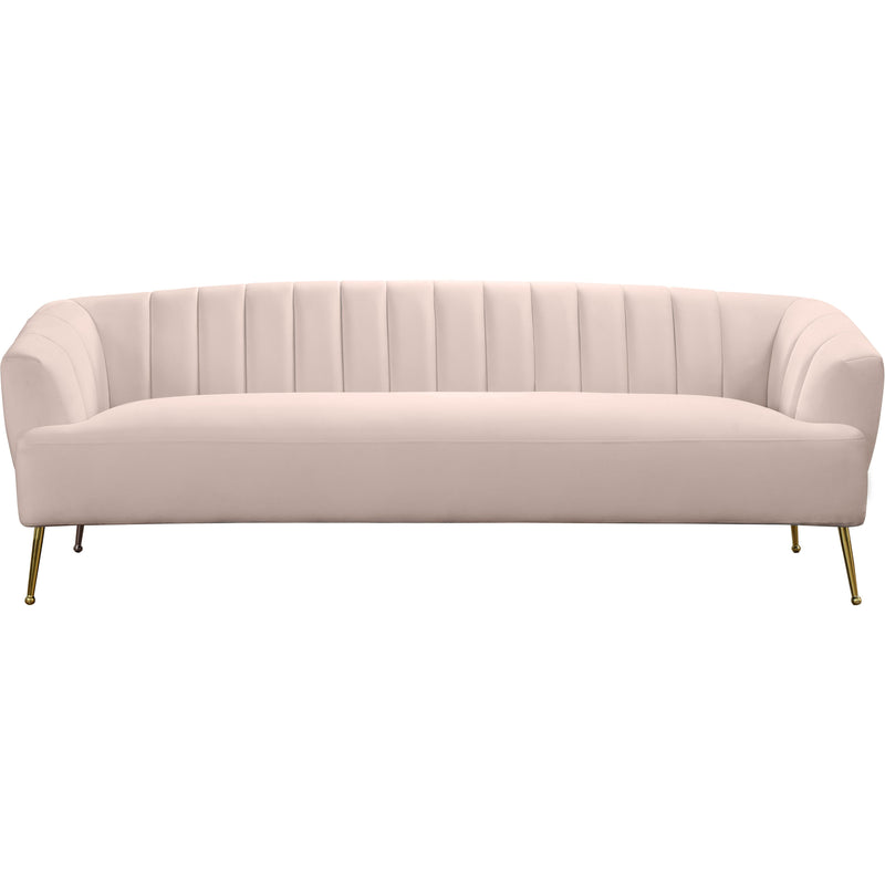 Meridian Tori Pink Velvet Sofa IMAGE 2