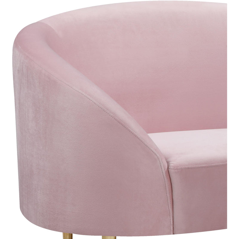 Meridian Ritz Pink Velvet Chair IMAGE 3