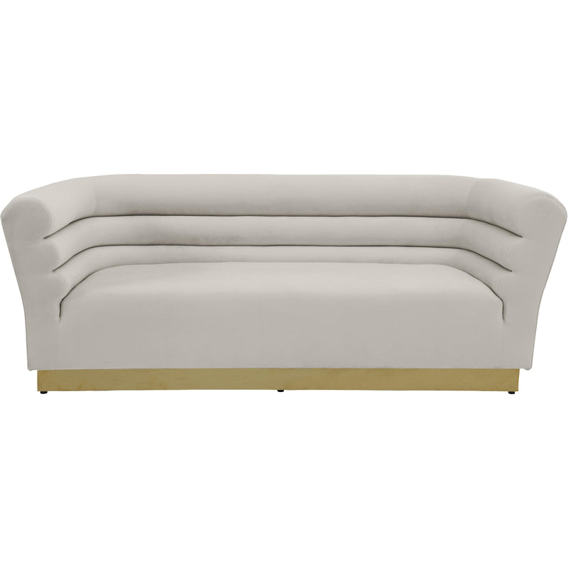 Meridian Bellini Cream Velvet Sofa IMAGE 2