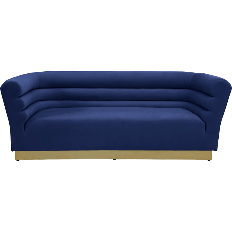 Meridian Bellini Navy Velvet Sofa IMAGE 2