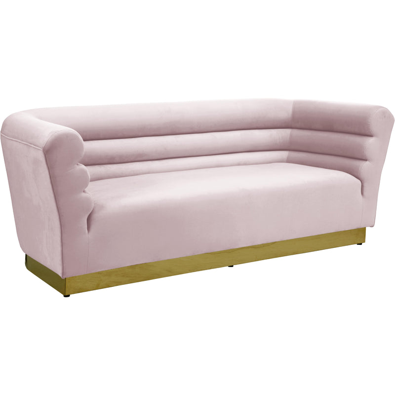 Meridian Bellini Pink Velvet Sofa IMAGE 1