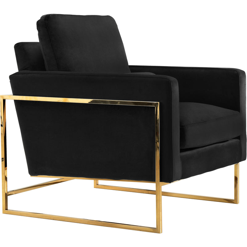 Meridian Mila Black Velvet Chair IMAGE 3