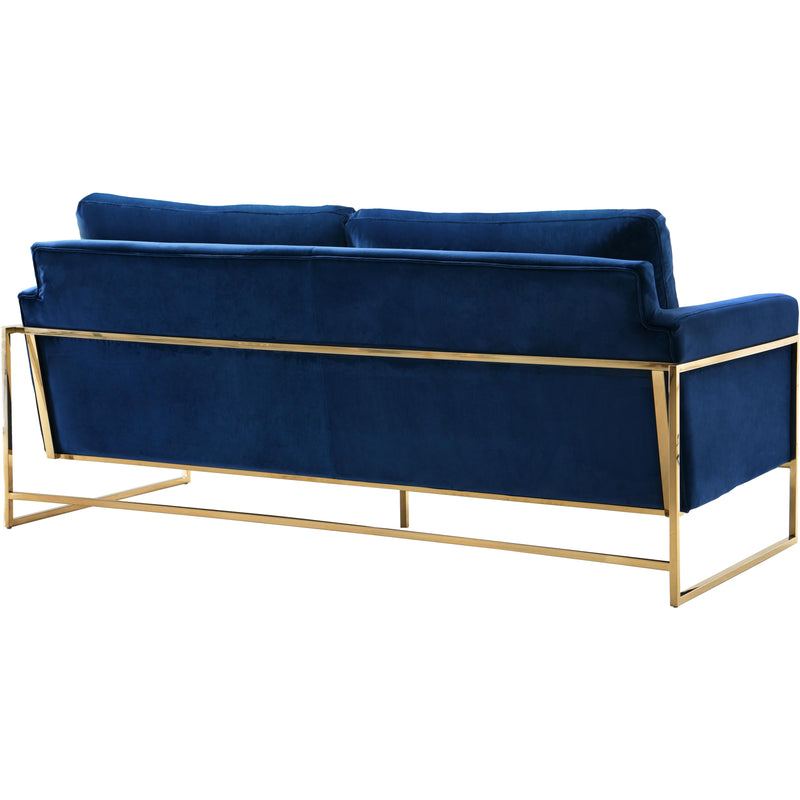 Meridian Mila Navy Velvet Sofa IMAGE 3