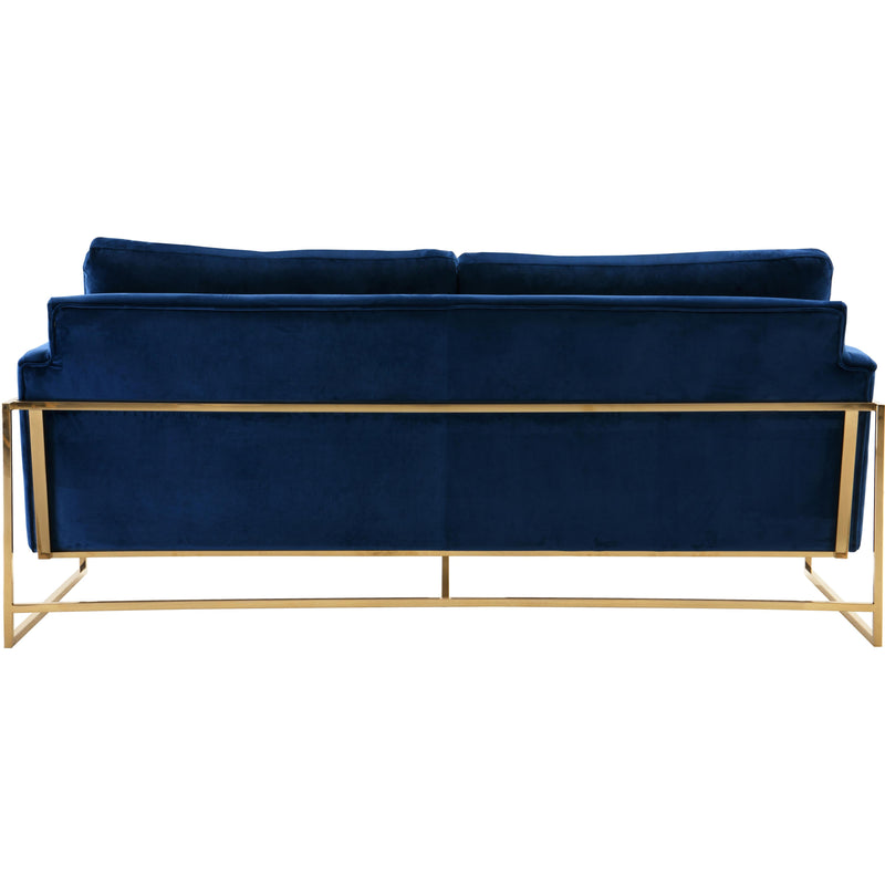 Meridian Mila Navy Velvet Sofa IMAGE 4