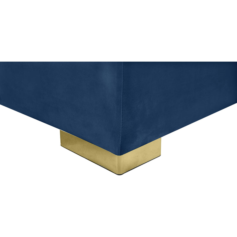 Meridian Presley Navy Velvet 3pc. Sectional IMAGE 9