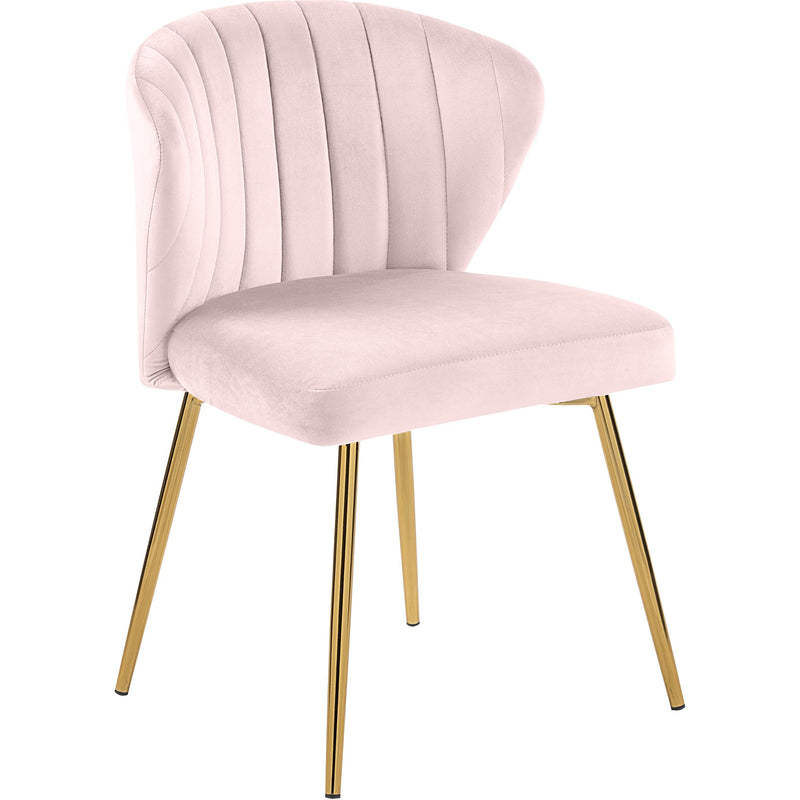 Meridian Finley Pink Velvet Dining Chair IMAGE 1