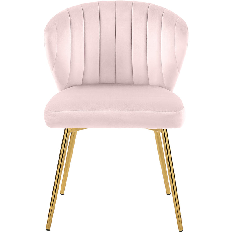 Meridian Finley Pink Velvet Dining Chair IMAGE 2