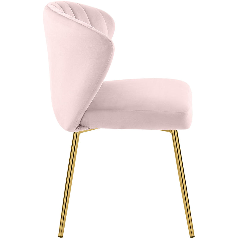 Meridian Finley Pink Velvet Dining Chair IMAGE 3