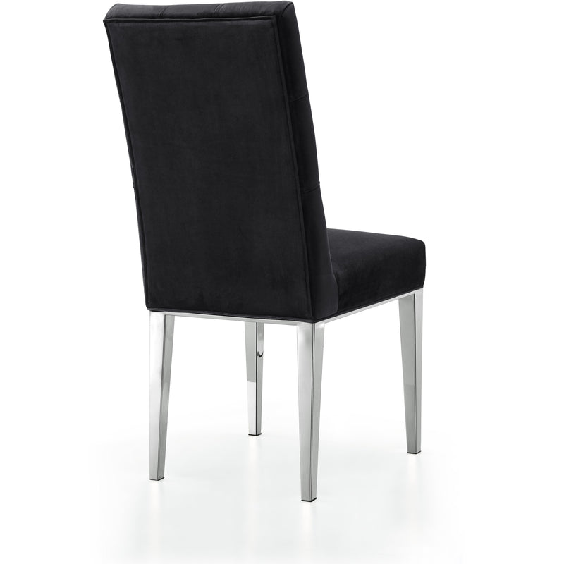 Meridian Juno Black Velvet Dining Chair IMAGE 3