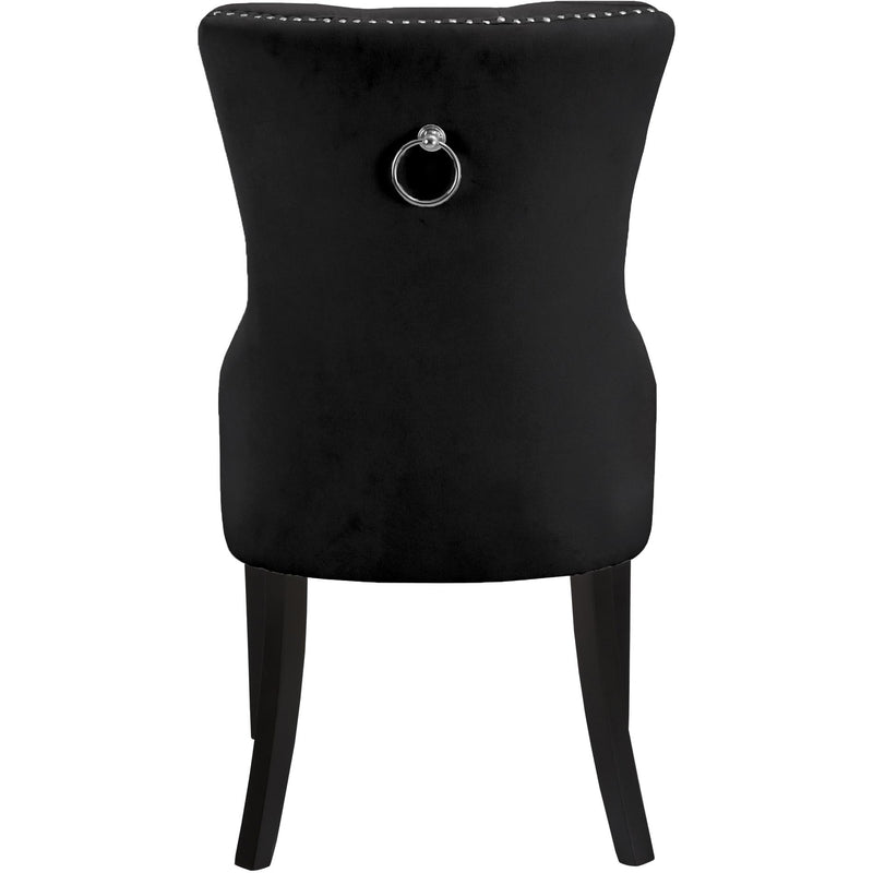 Meridian Nikki Black Velvet Dining Chair IMAGE 4