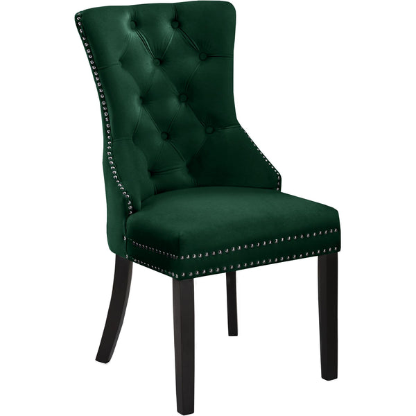 Meridian Nikki Green Velvet Dining Chair IMAGE 1