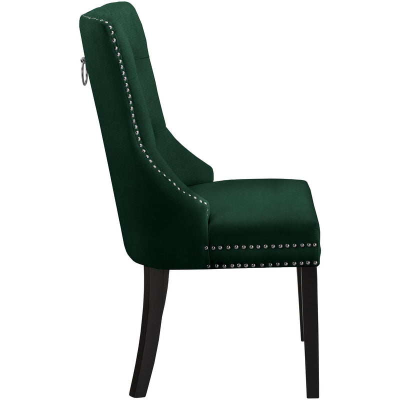 Meridian Nikki Green Velvet Dining Chair IMAGE 3