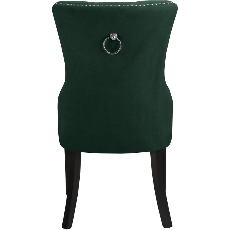 Meridian Nikki Green Velvet Dining Chair IMAGE 4