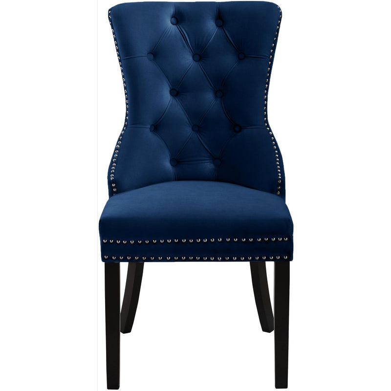 Meridian Nikki Navy Velvet Dining Chair IMAGE 2