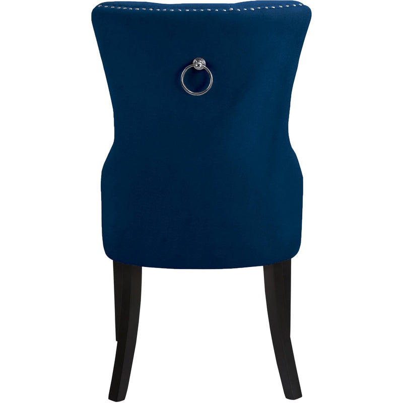 Meridian Nikki Navy Velvet Dining Chair IMAGE 4