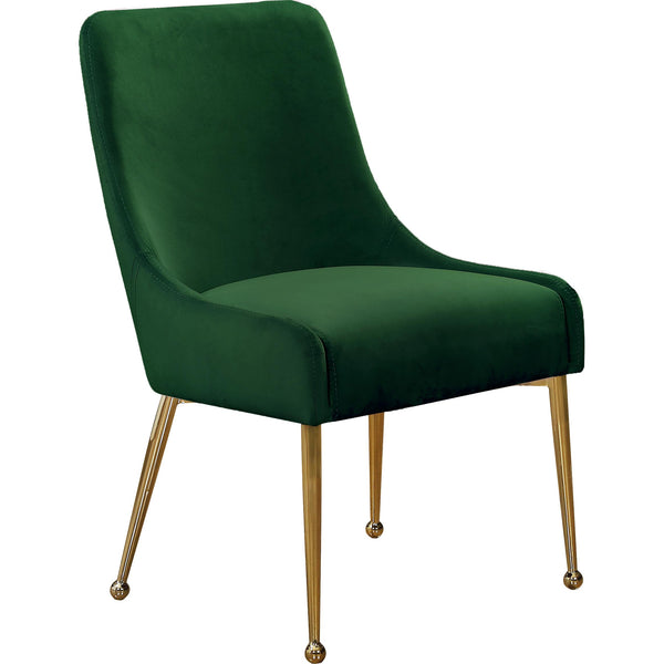 Meridian Owen Green Velvet Dining Chair IMAGE 1