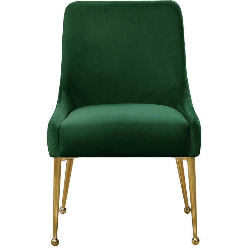 Meridian Owen Green Velvet Dining Chair IMAGE 2