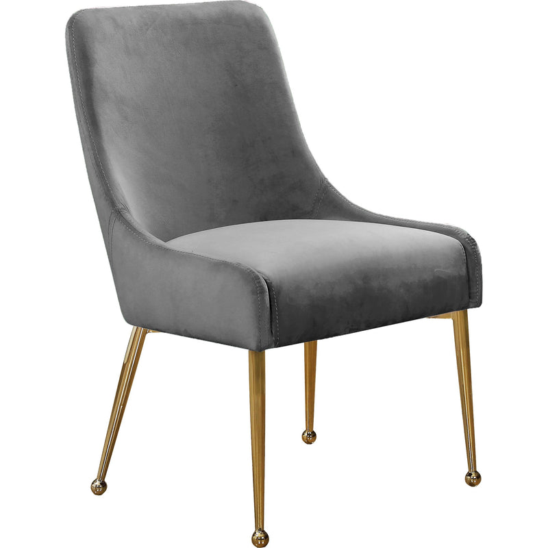 Meridian Owen Grey Velvet Dining Chair IMAGE 1