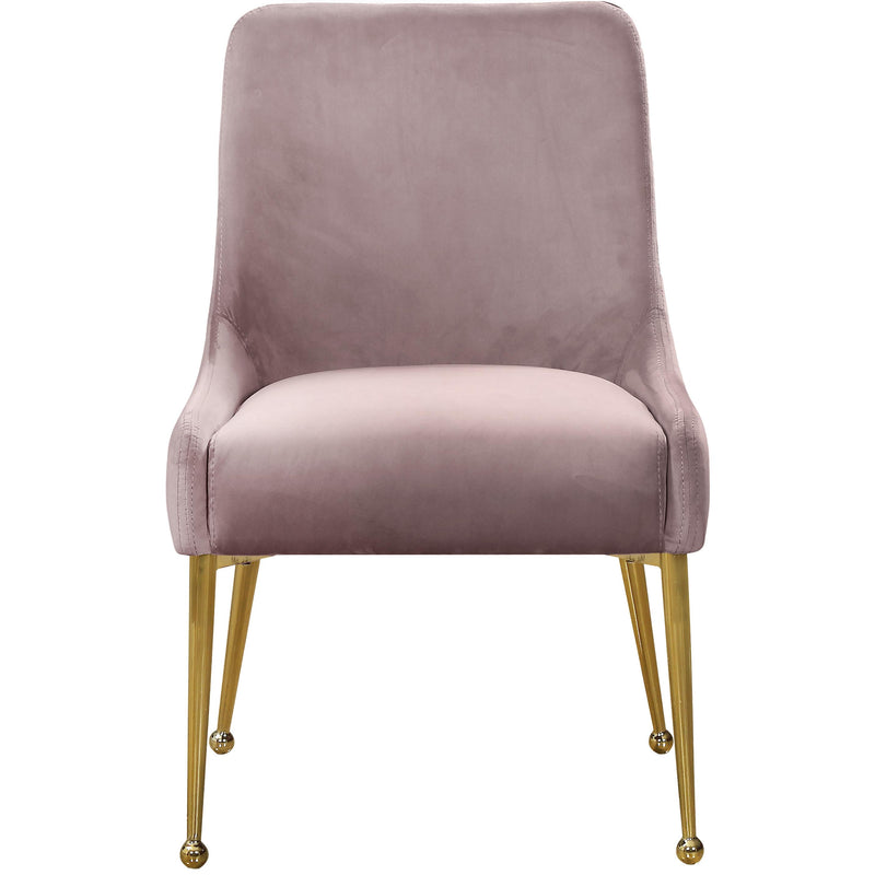 Meridian Owen Pink Velvet Dining Chair IMAGE 2