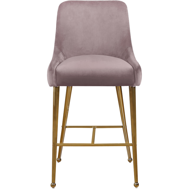 Meridian Owen Pink Velvet Stool IMAGE 2