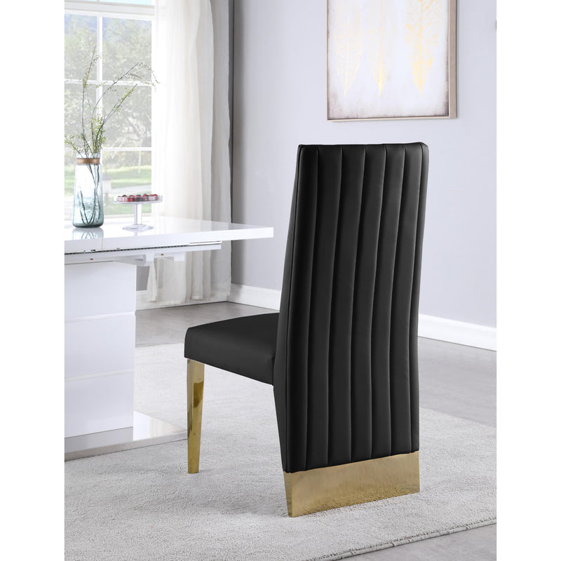 Meridian Porsha Black Vegan Leather Dining Chair IMAGE 8