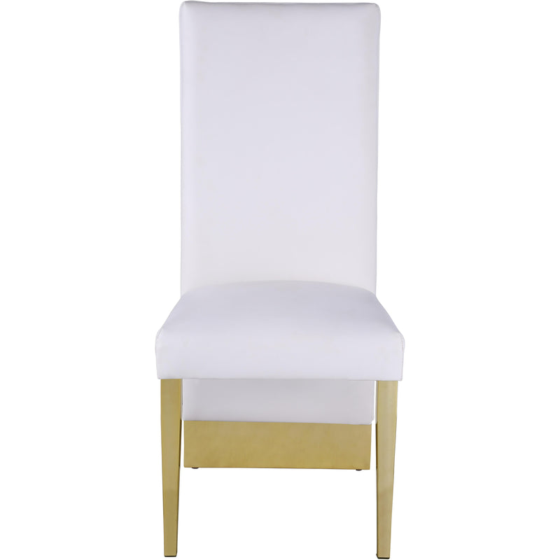 Meridian Porsha White Vegan Leather Dining Chair IMAGE 2