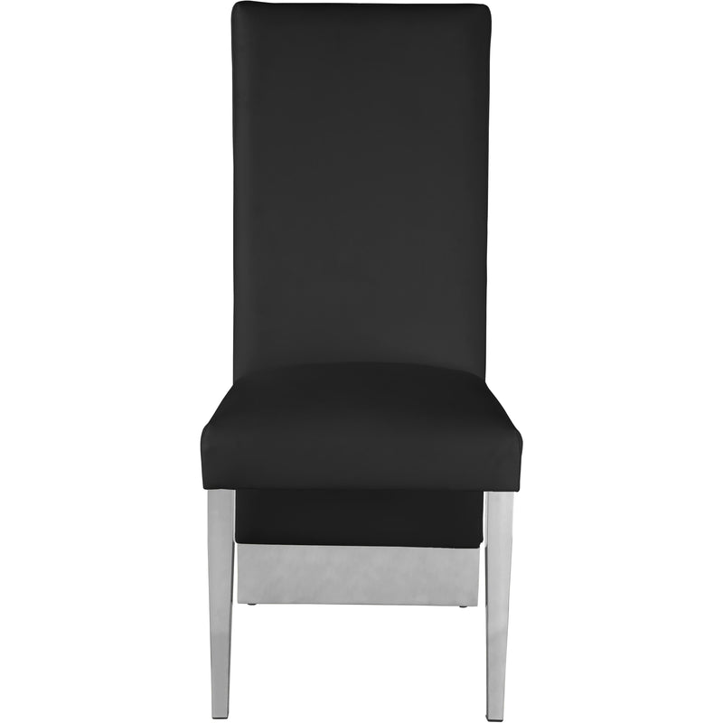 Meridian Porsha Black Vegan Leather Dining Chair IMAGE 2