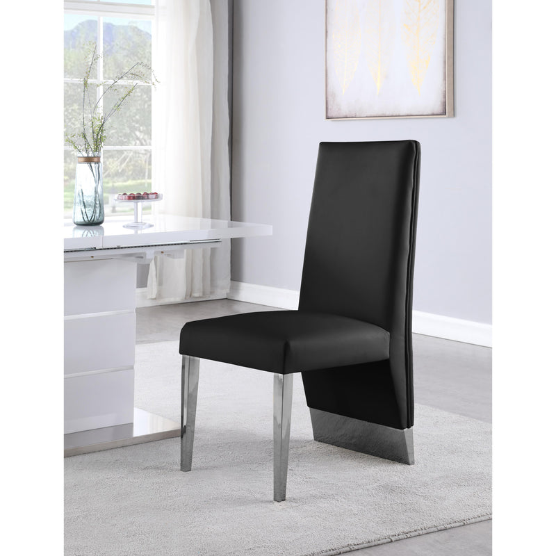 Meridian Porsha Black Vegan Leather Dining Chair IMAGE 7