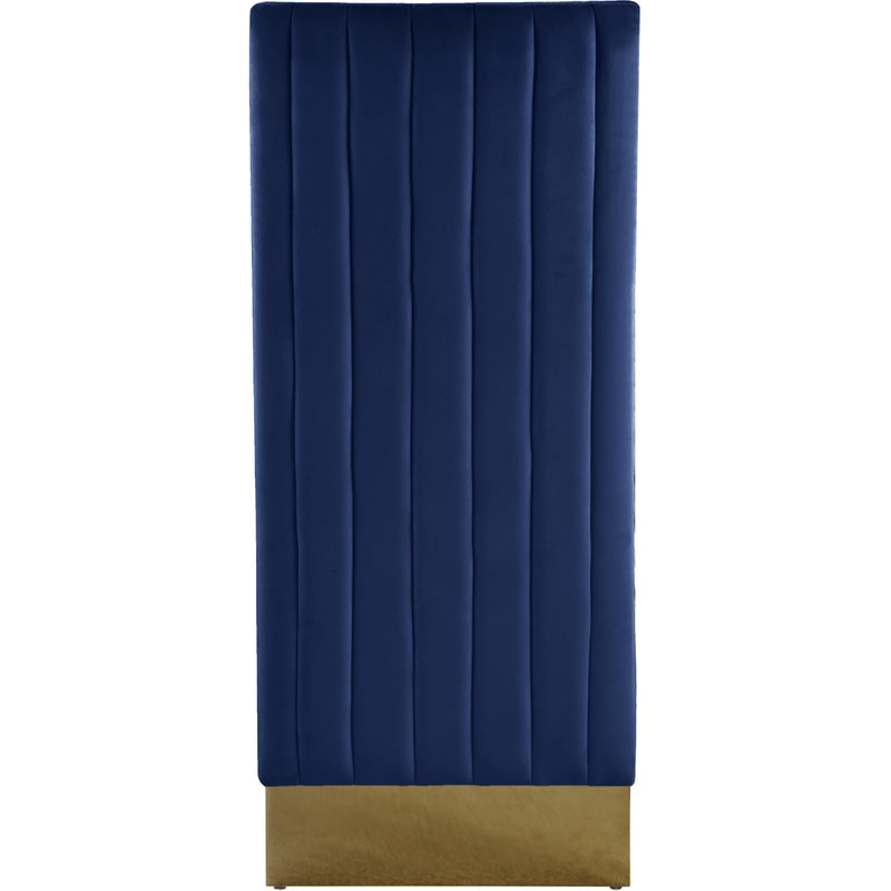 Meridian Porsha Navy Velvet Dining Chair IMAGE 2