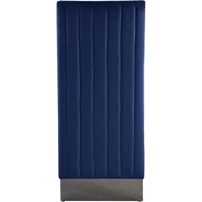 Meridian Porsha Navy Velvet Dining Chair IMAGE 2