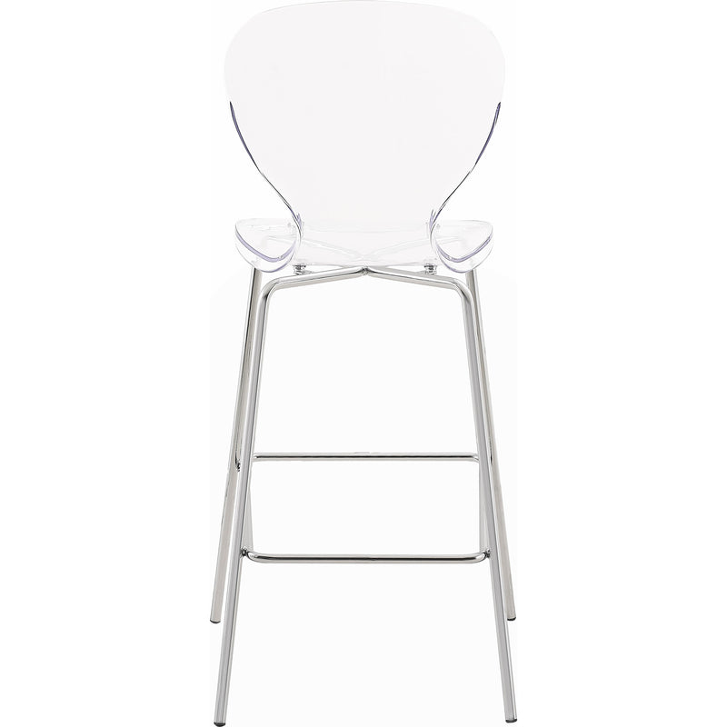 Meridian Clarion Chrome Metal Stool IMAGE 4