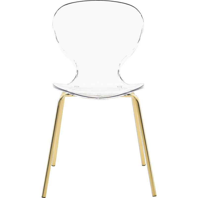 Meridian Clarion Gold Metal Dining Chair IMAGE 2