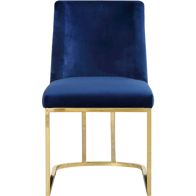 Meridian Heidi Navy Velvet Dining Chair IMAGE 2