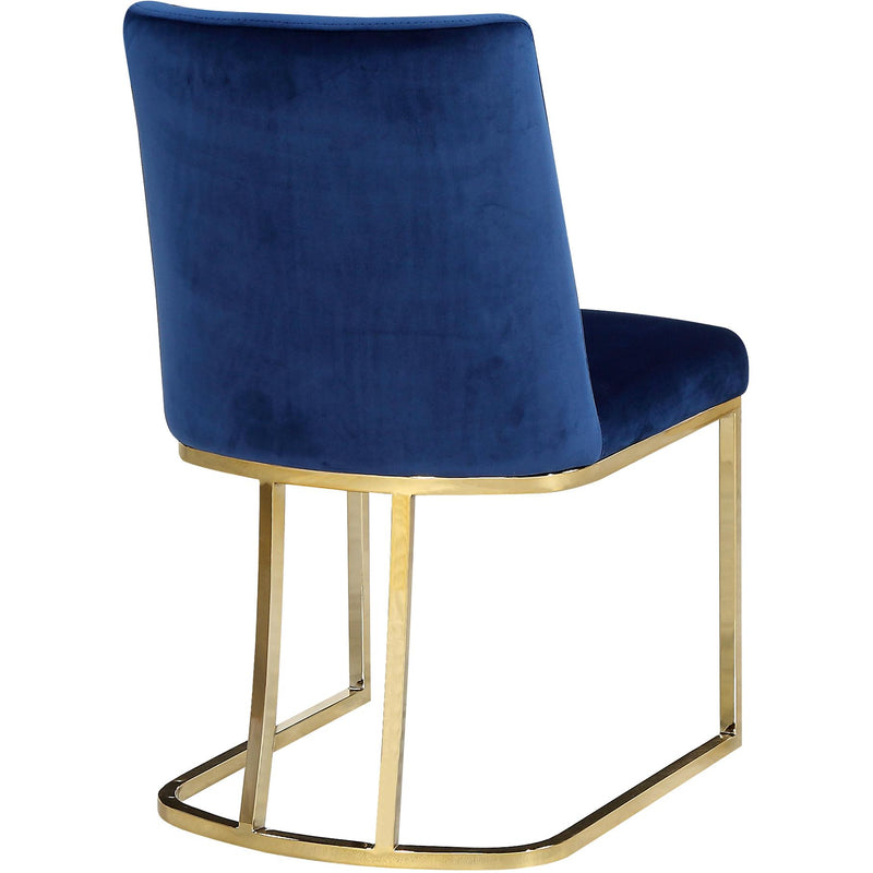 Meridian Heidi Navy Velvet Dining Chair IMAGE 3