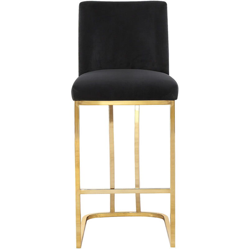 Meridian Heidi Black Velvet Stool IMAGE 2