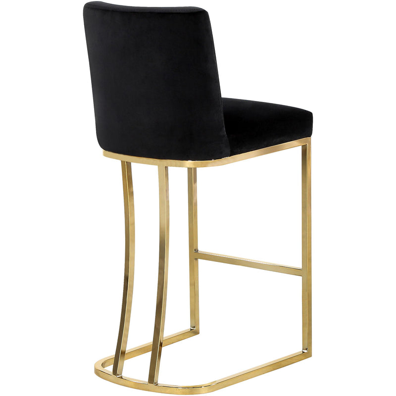 Meridian Heidi Black Velvet Stool IMAGE 3