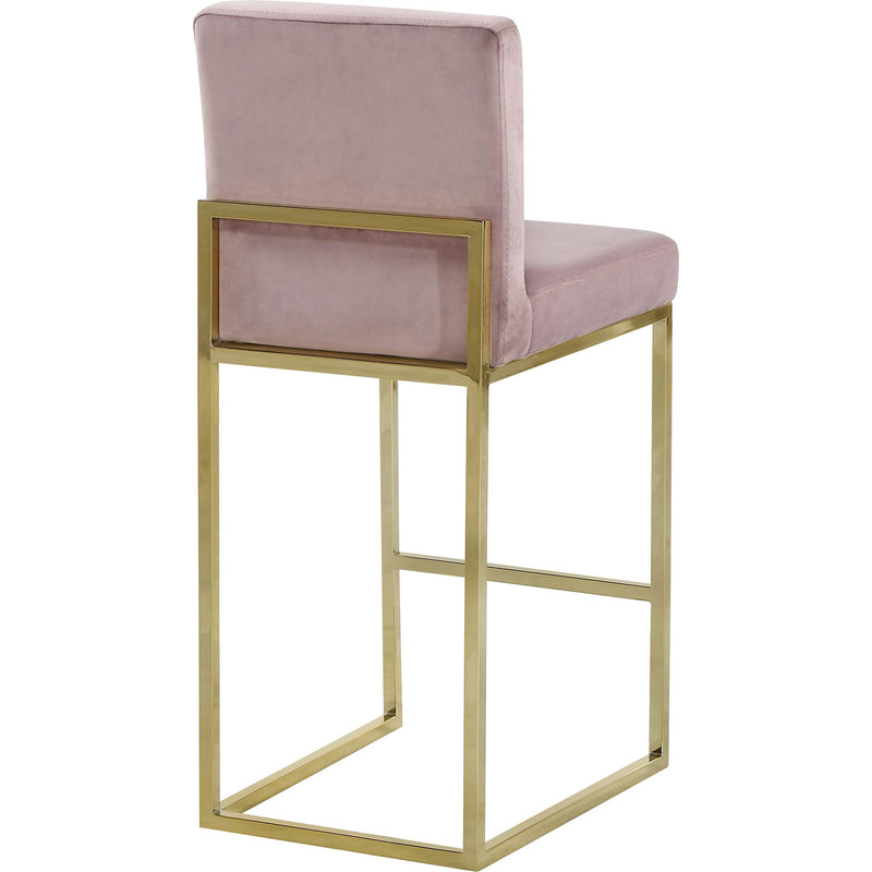 Meridian Giselle Pink Velvet Stool IMAGE 3