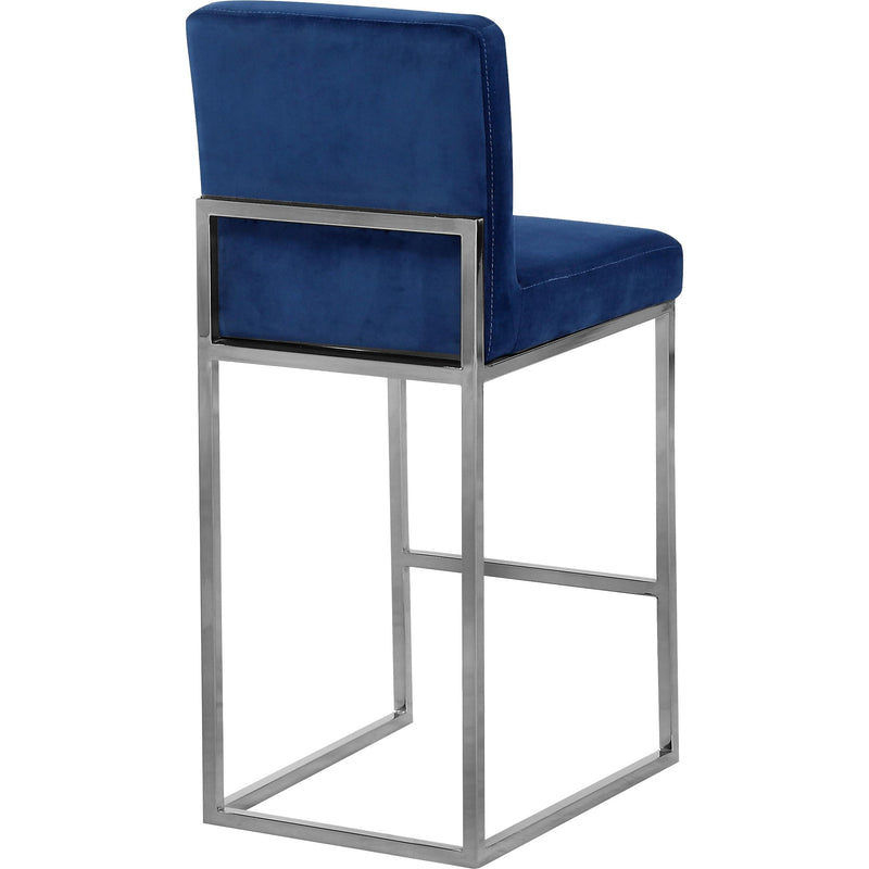 Meridian Giselle Navy Velvet Stool IMAGE 3