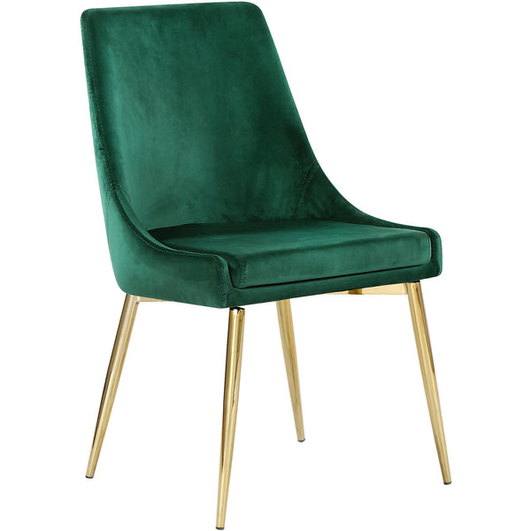 Meridian Karina Green Velvet Dining Chair IMAGE 1