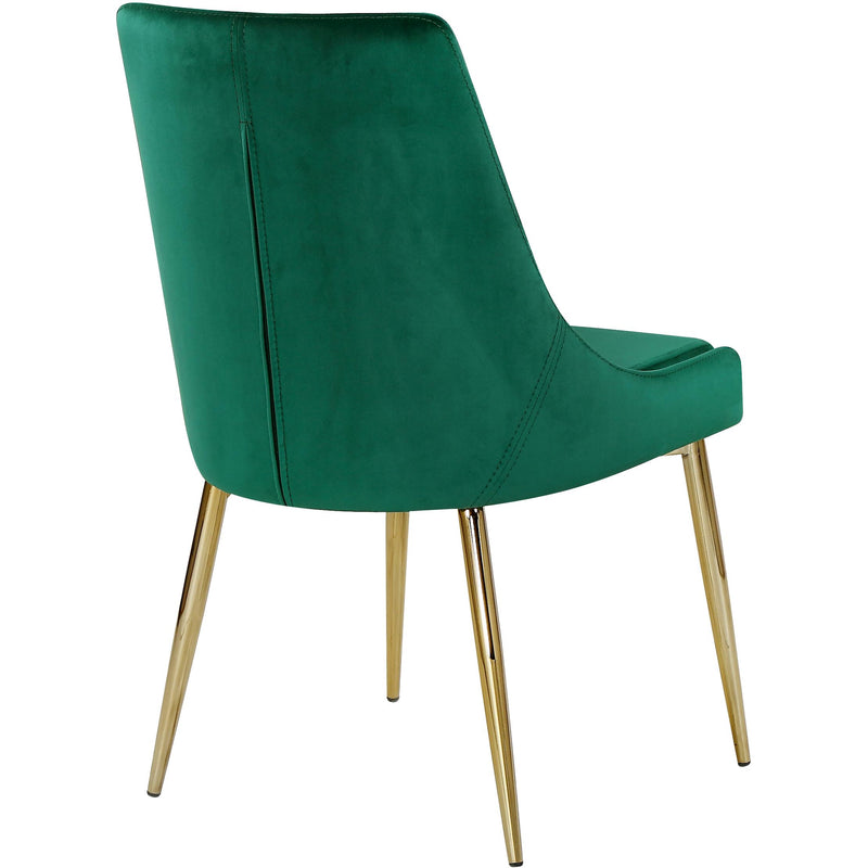 Meridian Karina Green Velvet Dining Chair IMAGE 3