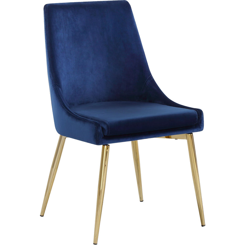 Meridian Karina Navy Velvet Dining Chair IMAGE 1