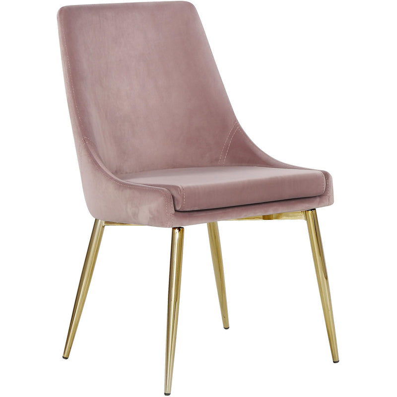 Meridian Karina Pink Velvet Dining Chair IMAGE 1