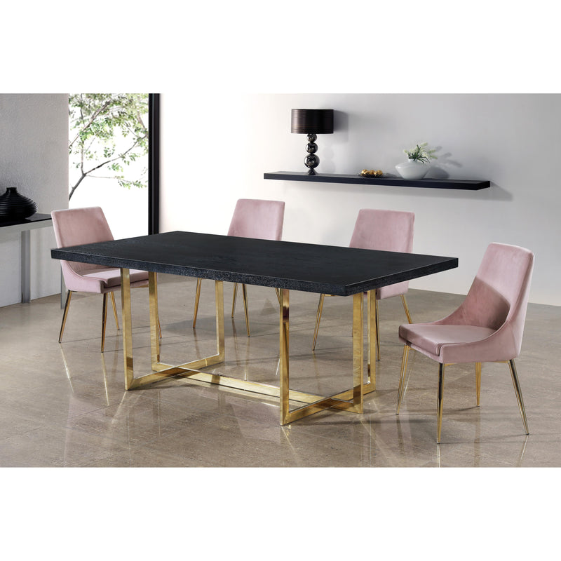 Meridian Karina Pink Velvet Dining Chair IMAGE 4