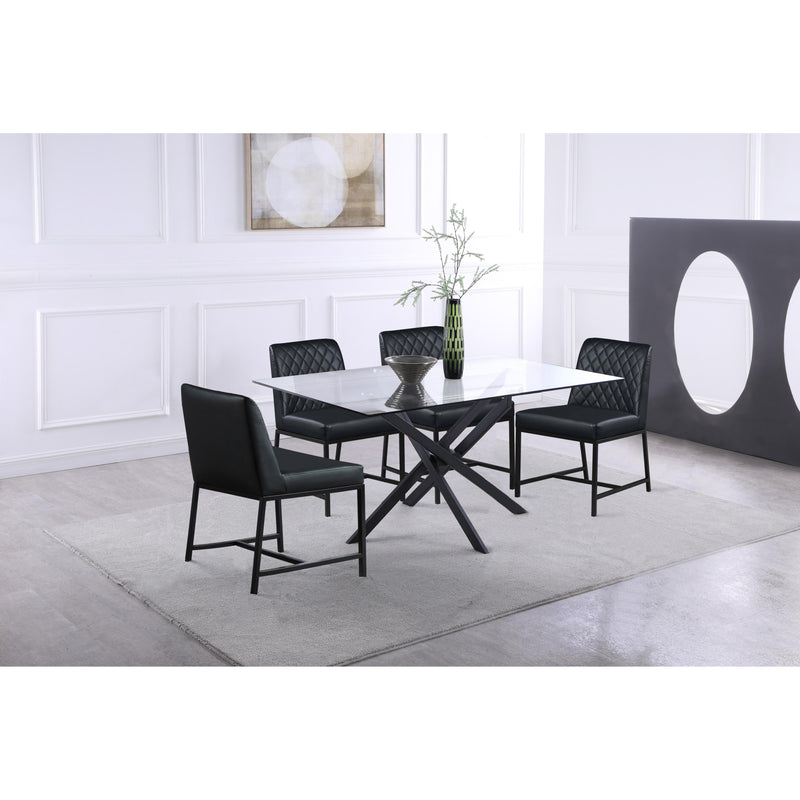 Meridian Xander Matte Black Dining Table IMAGE 5